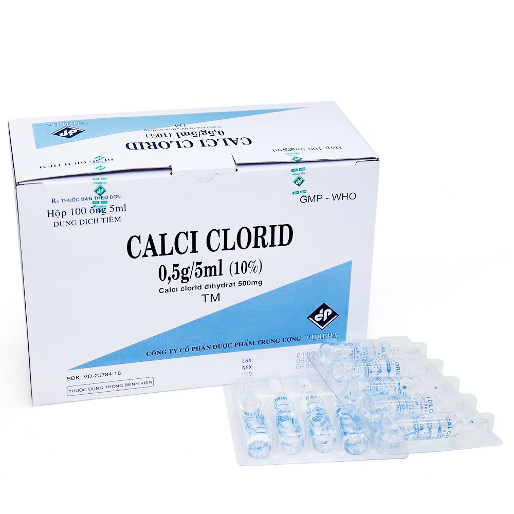 Ứng dụng cấp cứu tim mạch Canxi Clorua