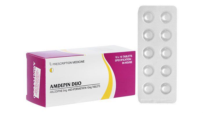 Viên kết hợp Atorvastatin Amlodipine