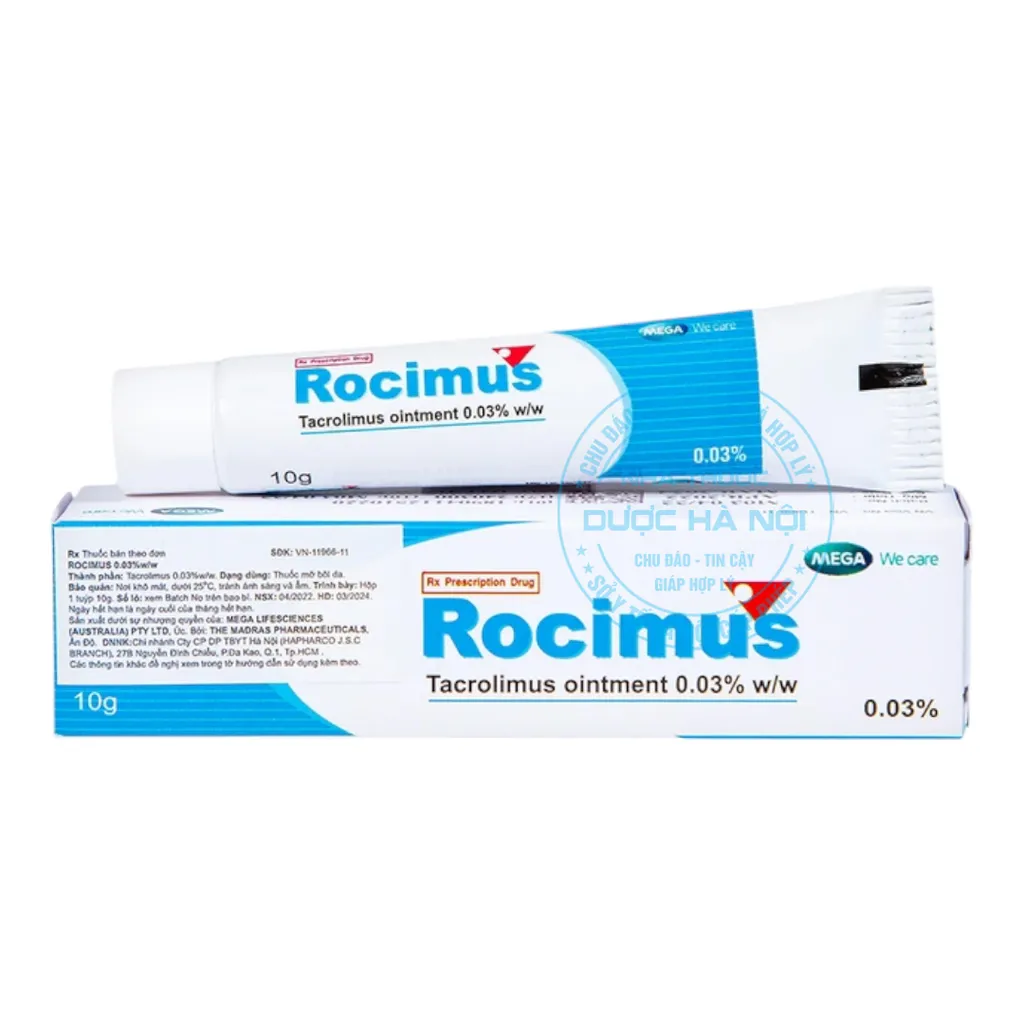 Tacrolimus điều trị viêm da cơ địa