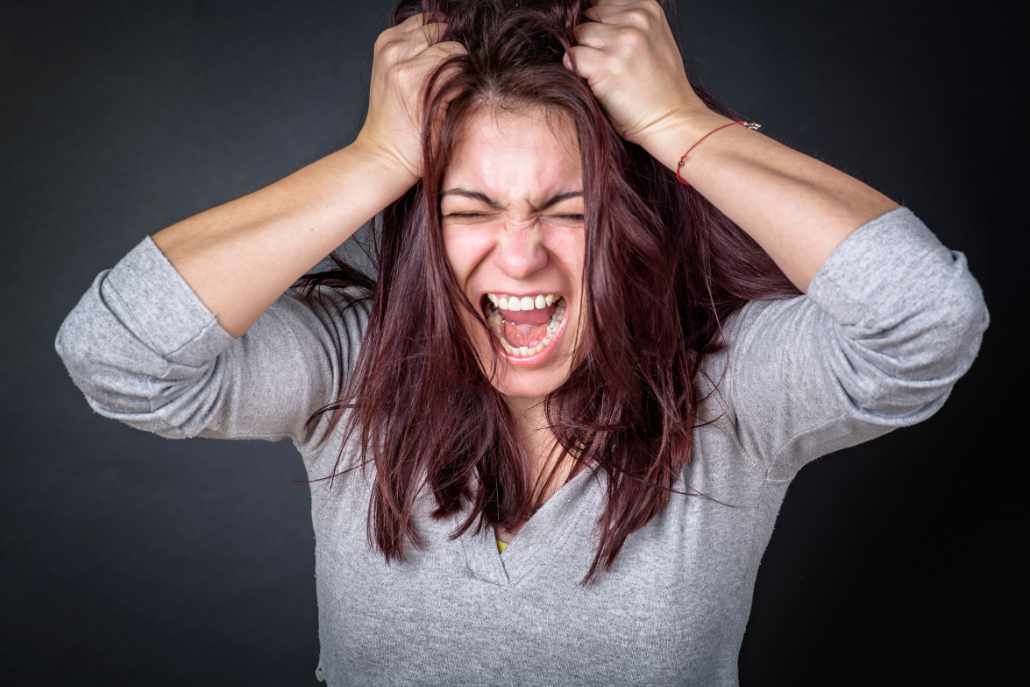 Não bộ căng thẳng do cáu gắt