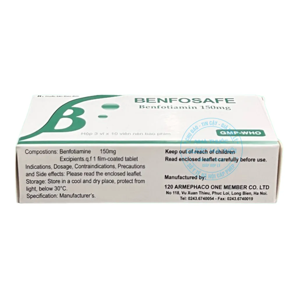 Hộp Benfosafe 150mg