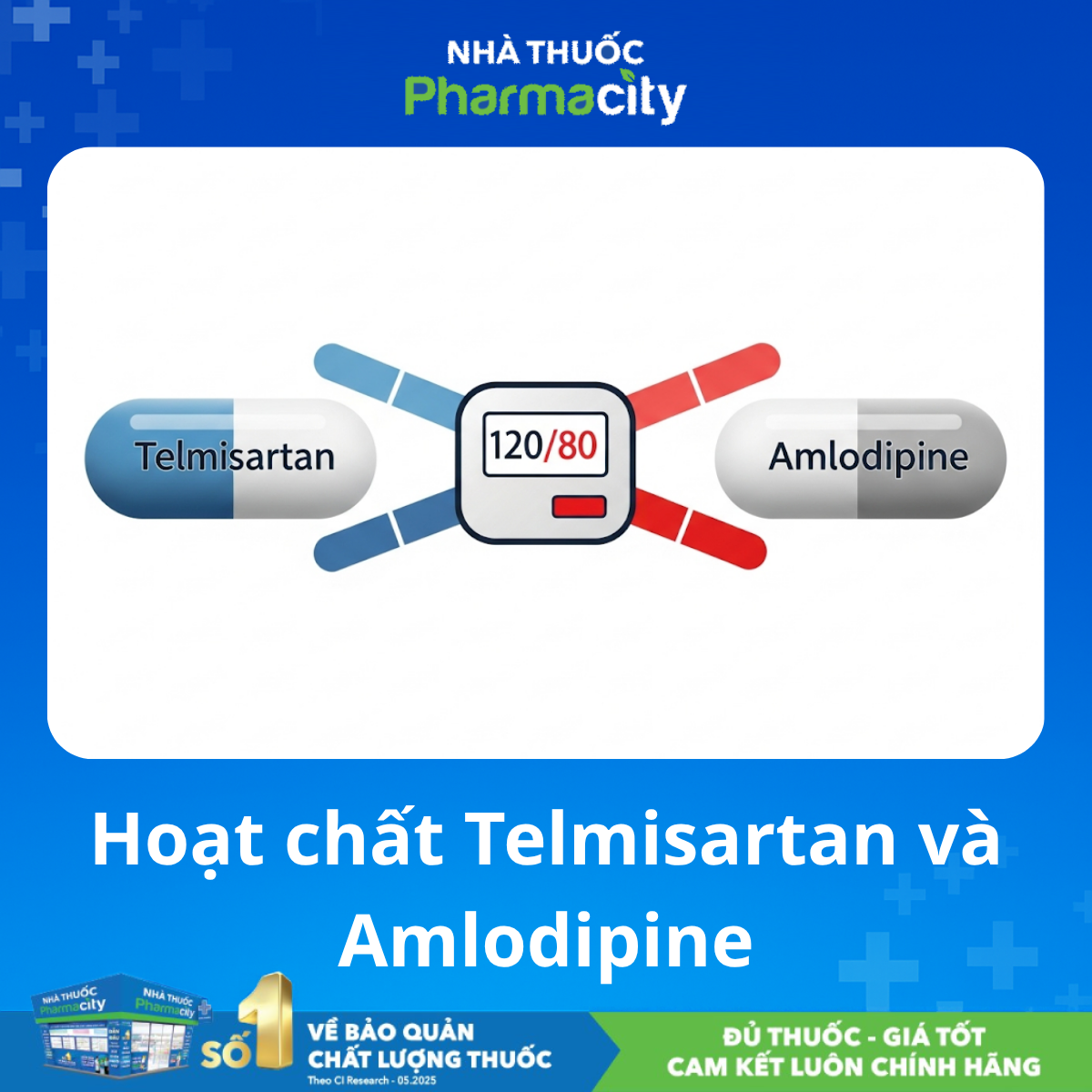 Hiệu quả phối hợp Telmisartan Amlodipine