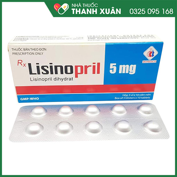 Thuốc Lisinopril 5mg