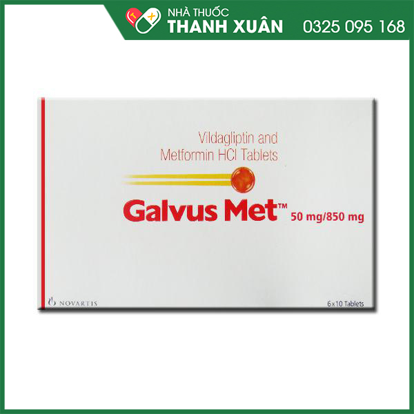 thuốc galvus met vildagliptin metformin