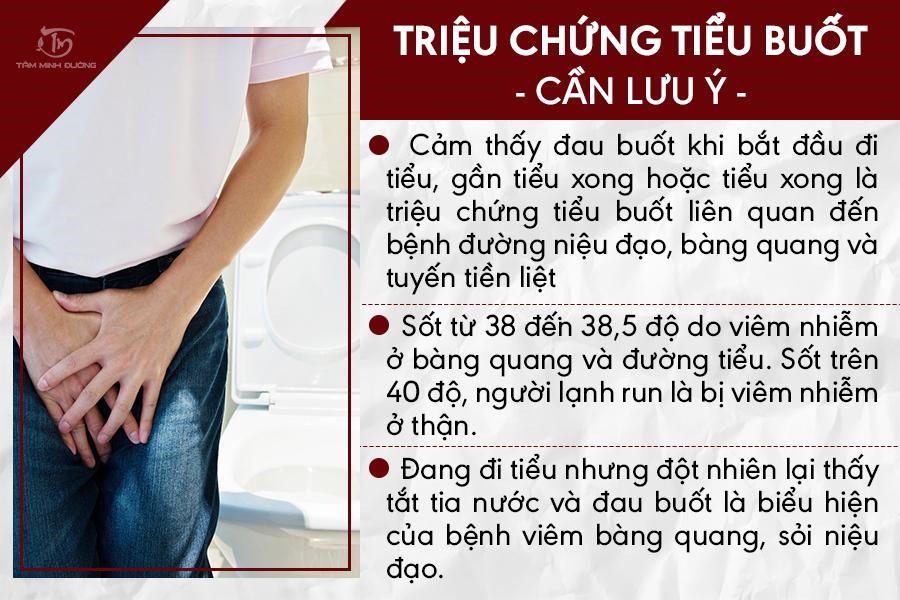 Triệu chứng tiểu buốt cần lưu ý