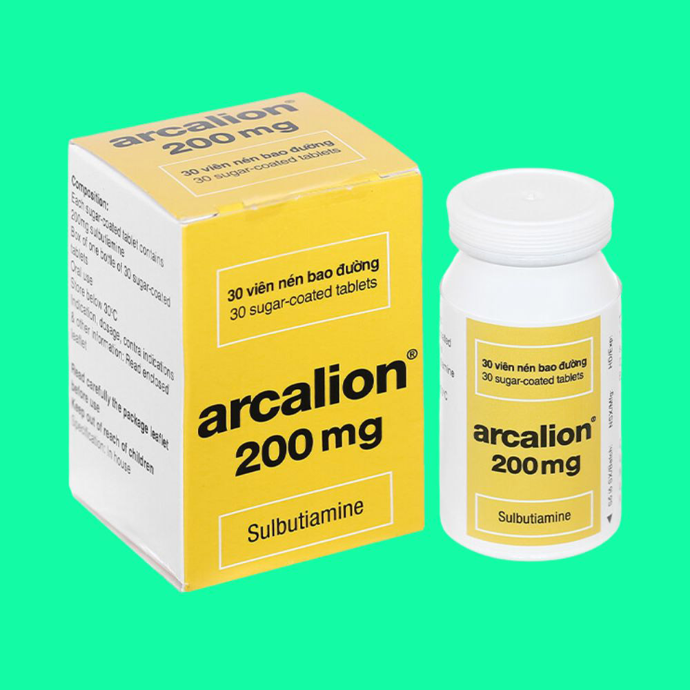 Hộp thuốc Arcalion chứa Sulbutiamine