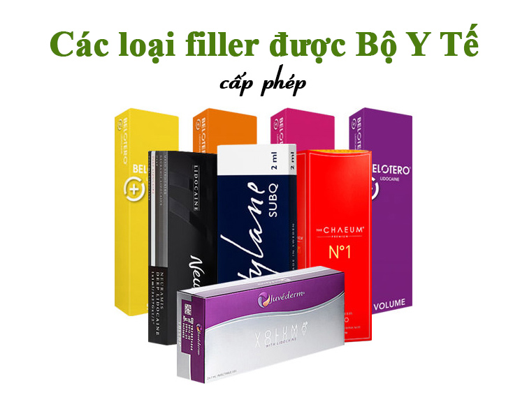 Các loại filler được cấp phép