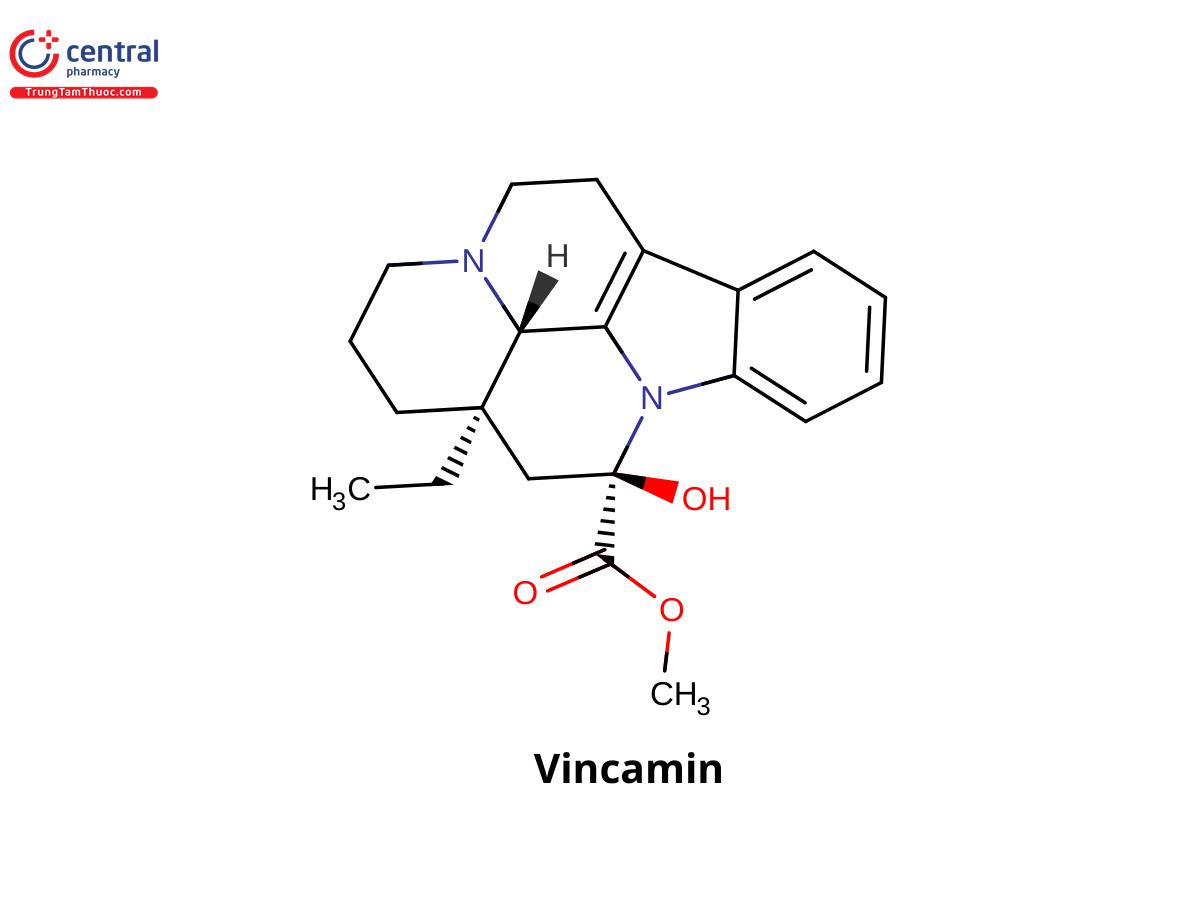 Cấu trúc hóa học của Vincamine