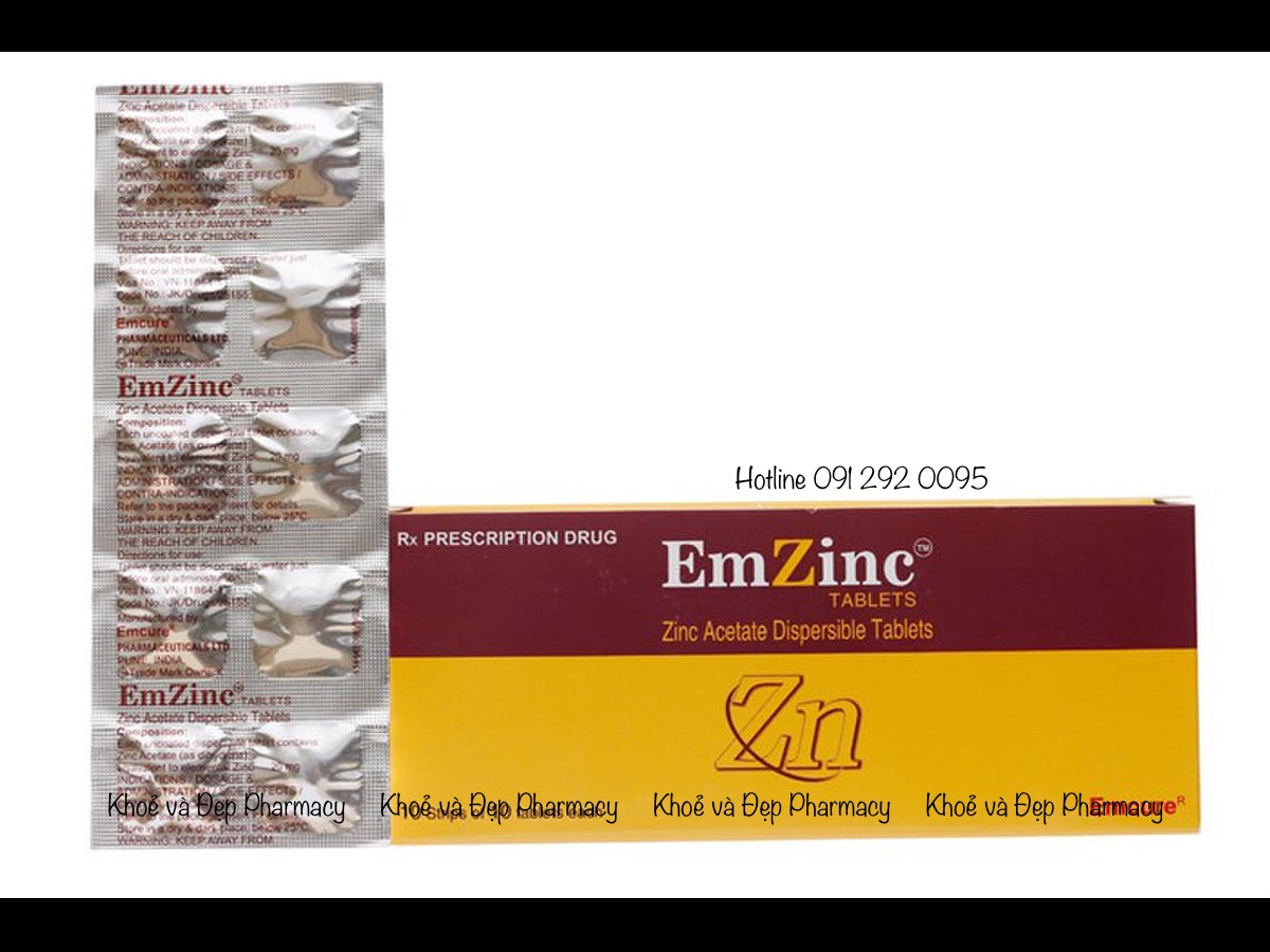 Viên kẽm acetate dùng trong điều trị