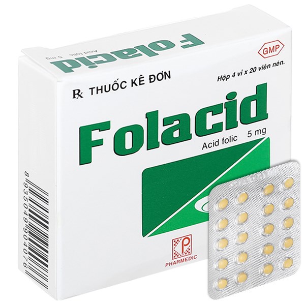 Acid folic dạng viên uống