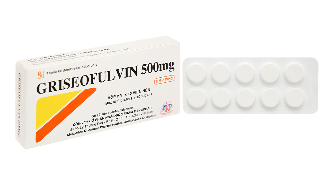 Griseofulvin 500mg viên nén