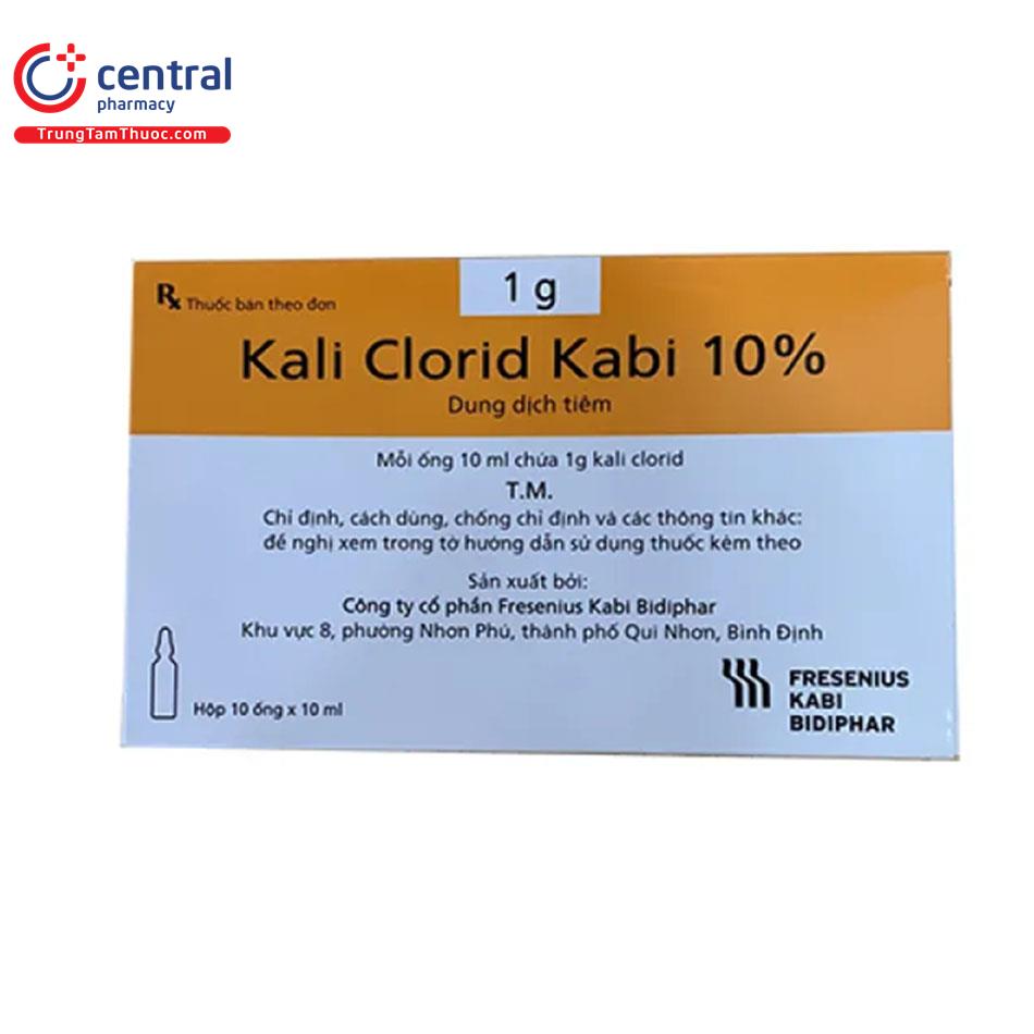 Thuốc Kali Clorua Kabi 10%