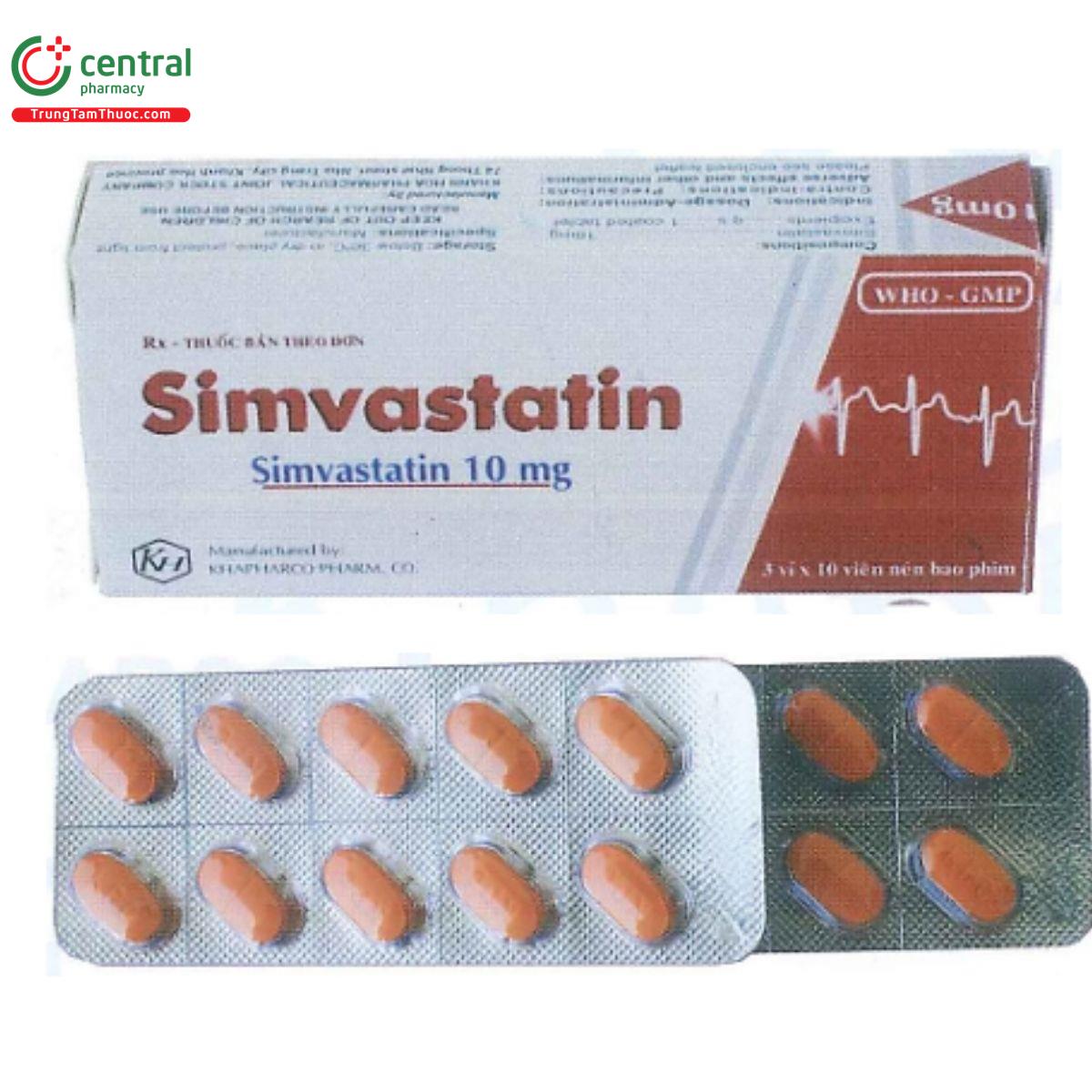 Simvastatin 10mg Khapharco