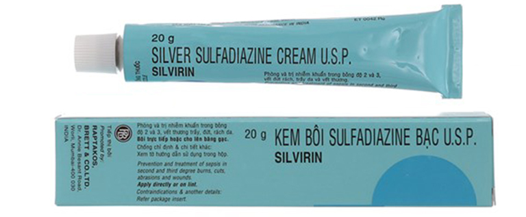 Cách bôi Sulfadiazine bạc lên vết bỏng