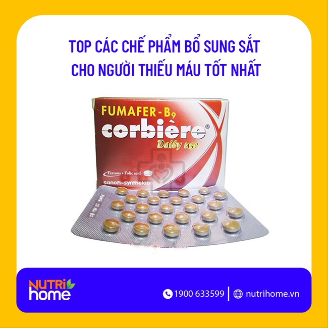 Viên sắt bổ sung phổ biến