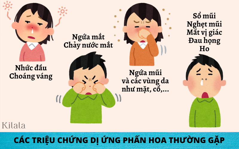 Biểu hiện dị ứng phấn hoa và miệng