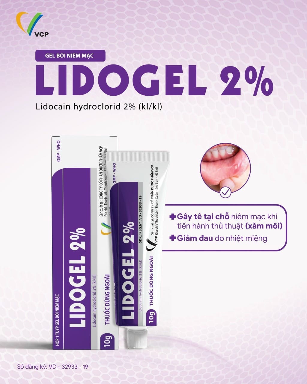 Gel bôi Lidocaine