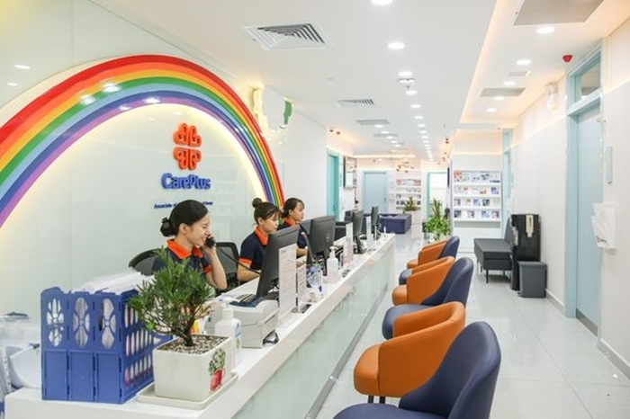 Khu tiếp đón hiện đại tại CarePlus