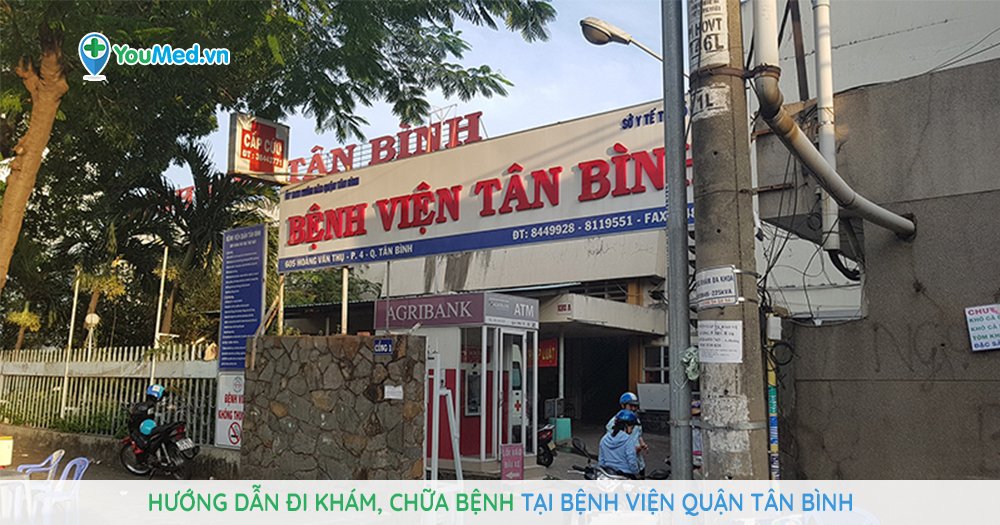 Mặt trước bệnh viện Quận Tân Bình