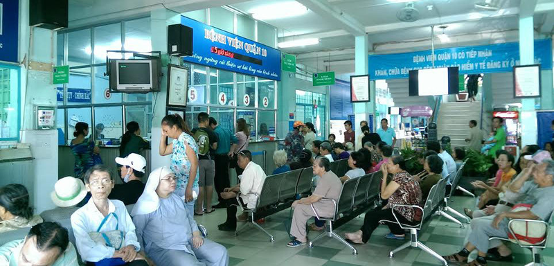 Khu điều trị tại Bệnh viện Quận 10