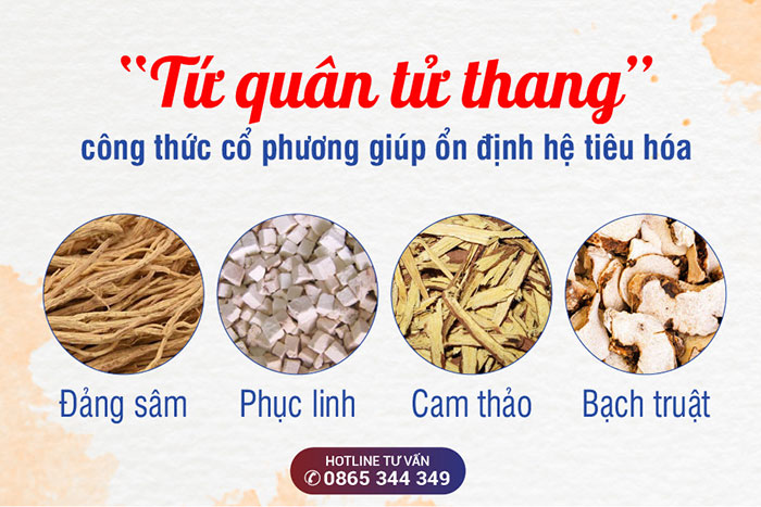 Hình ảnh bài thuốc Tứ Quân Tử Thang cổ truyền