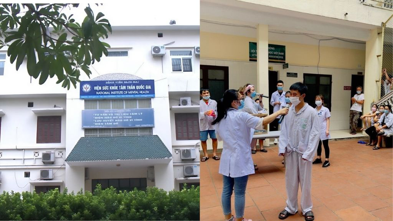 Toàn cảnh Viện Sức khỏe tâm thần - Bệnh viện Bạch Mai