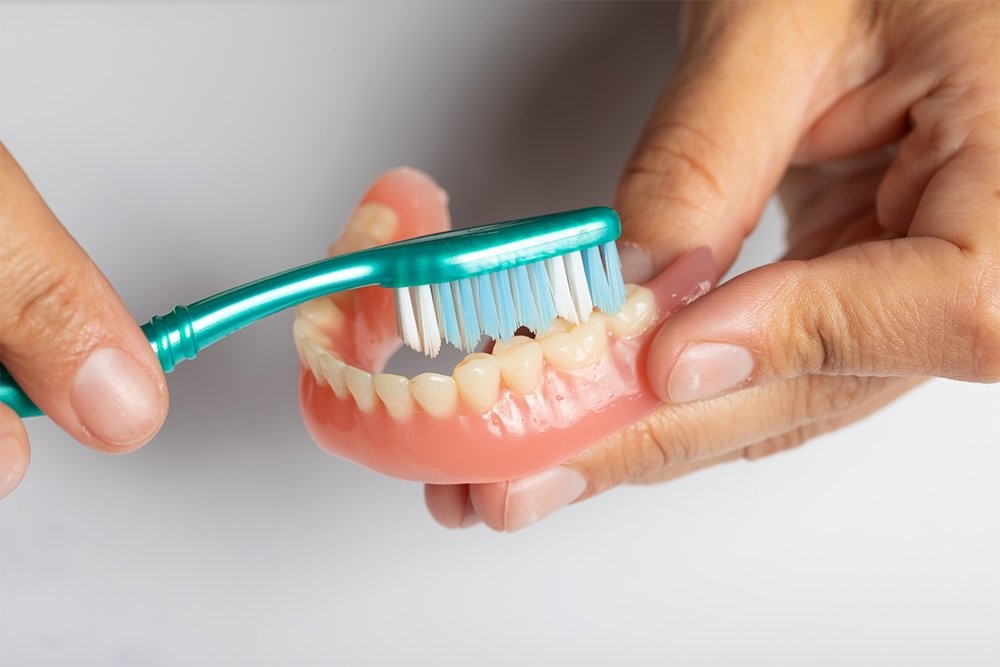 Cách vệ sinh răng giả tháo lắp